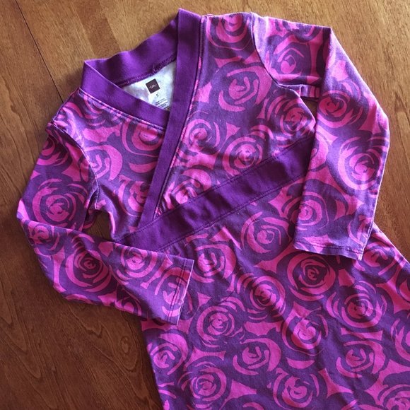 Tea Collection Other - Tea Collection rose wrap-style dress 5